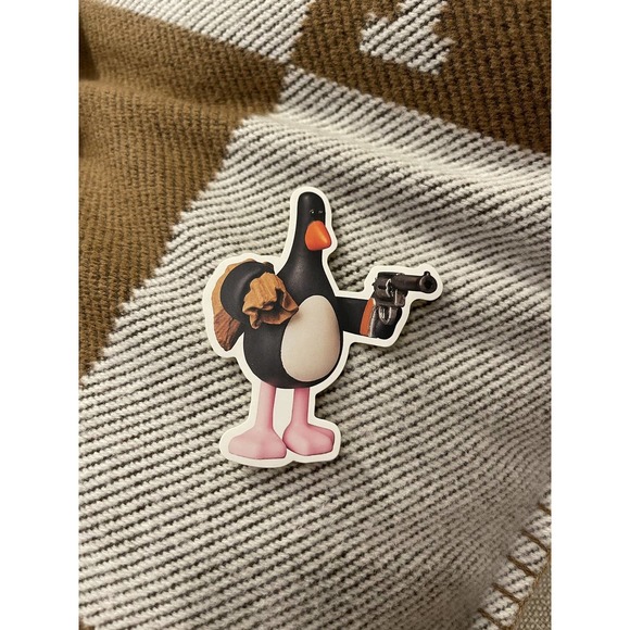 Retro Punk Wallace and Gromit The Penguin Sticker - Picture 2 of 2